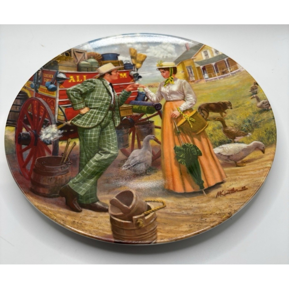 Knowles 1986 Oklahoma Mort Kunstler I Can't say No Vintage Collectors Plate